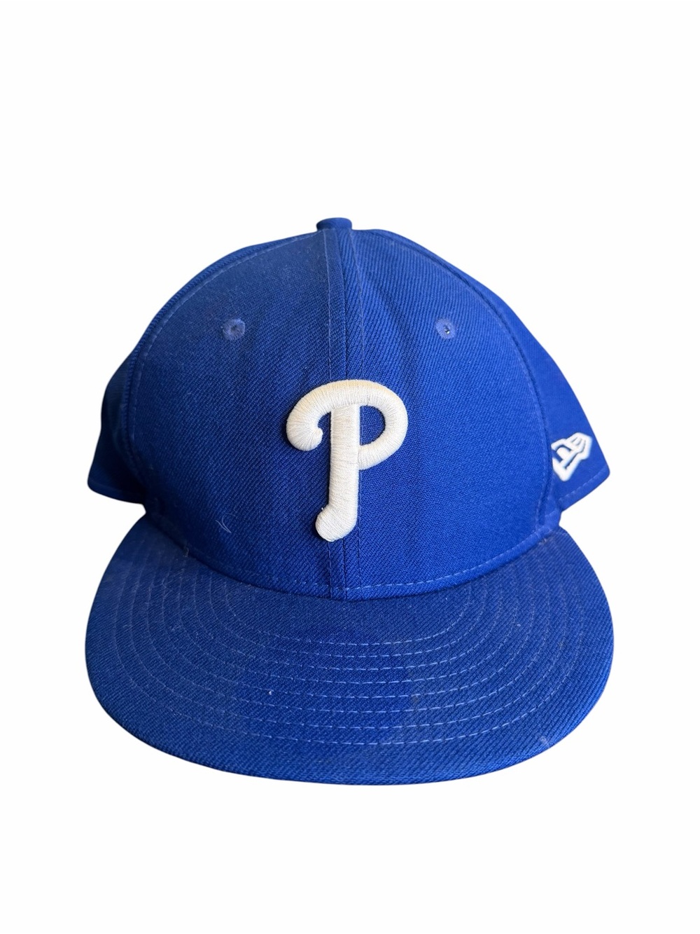 New Era 59FIFTY Philadelphia Phillies Blue Fitted Hat Cap Size 7 3/8 MLB